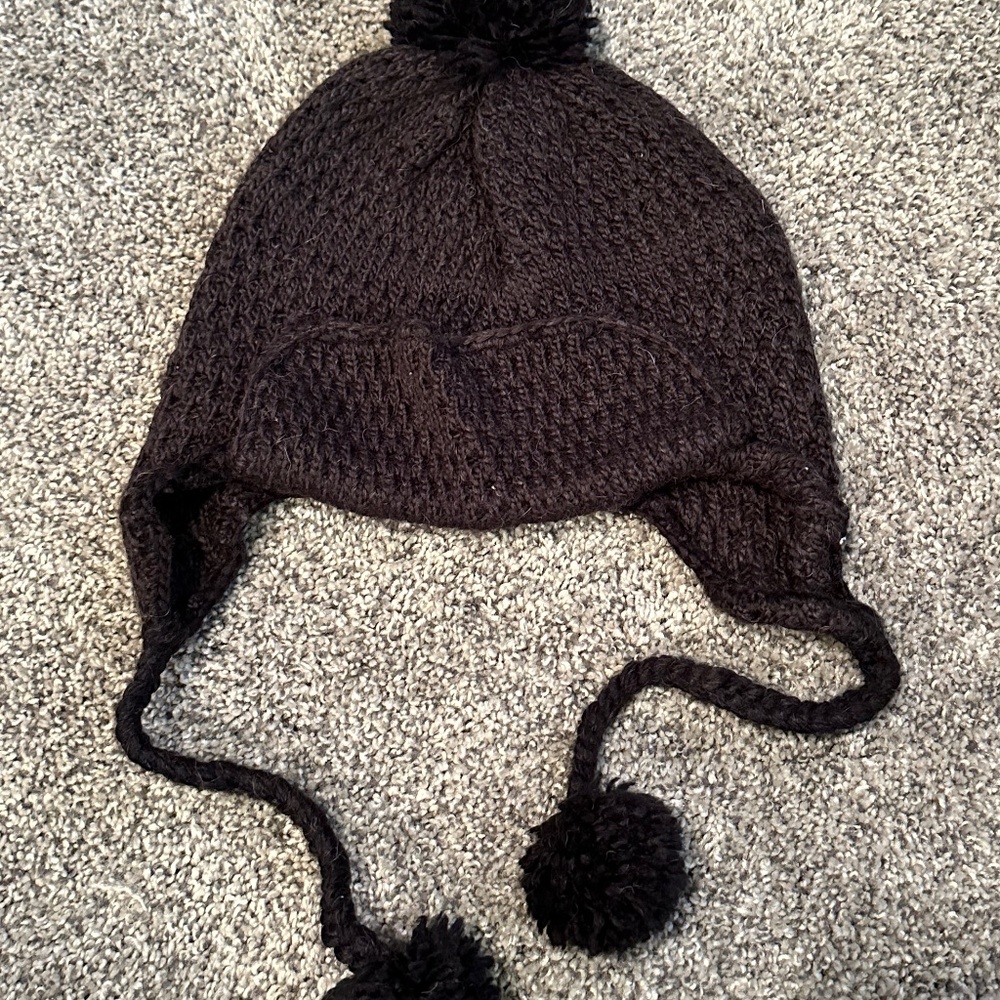 Womens Alpaca wool knit hat very cute.